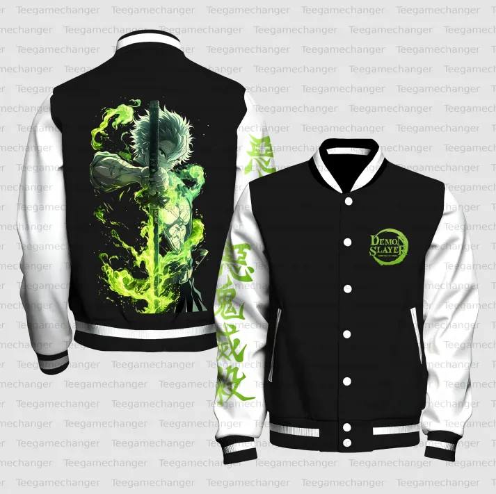 Cosplay Anime Zenitsu - Demon Slayer Zenitsu Agatsuma Baseball Jacket