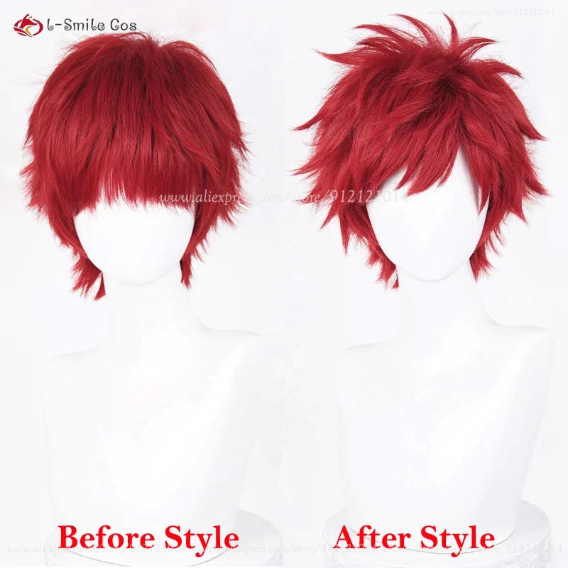 Anime Cosplay With Red Hair - Anime Reinhard Van Astrea Cosplay 30cm