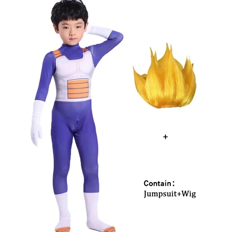 Adult  Son Goku Costume Vegeta - Cosplay Anime Black Hair 评论和价格