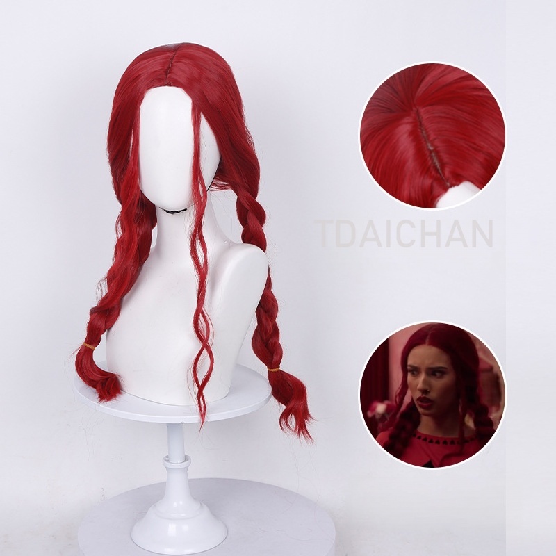 Curly Cosplay Wig Red princess - Anime Cosplay With Red Hair 评论和价格