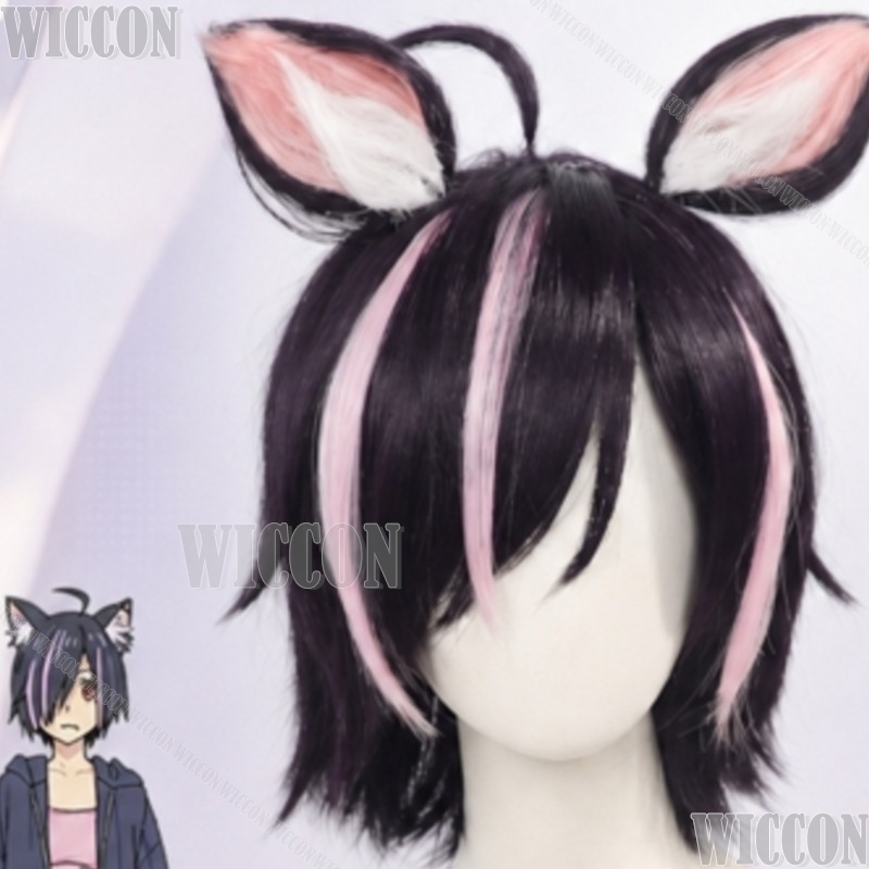 Chainsmoker Cat Cosplay Hameko - Cosplay Anime Black Hair 评论和价格