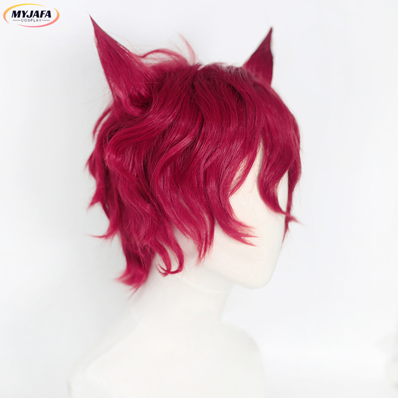 Sett Cosplay Wig Game LOL Hear - Anime Cosplay With Red Hair 评论和价格
