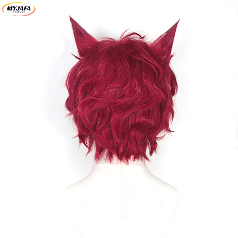 Sett Cosplay Wig Game LOL Hear - Anime Cosplay With Red Hair 评论和价格