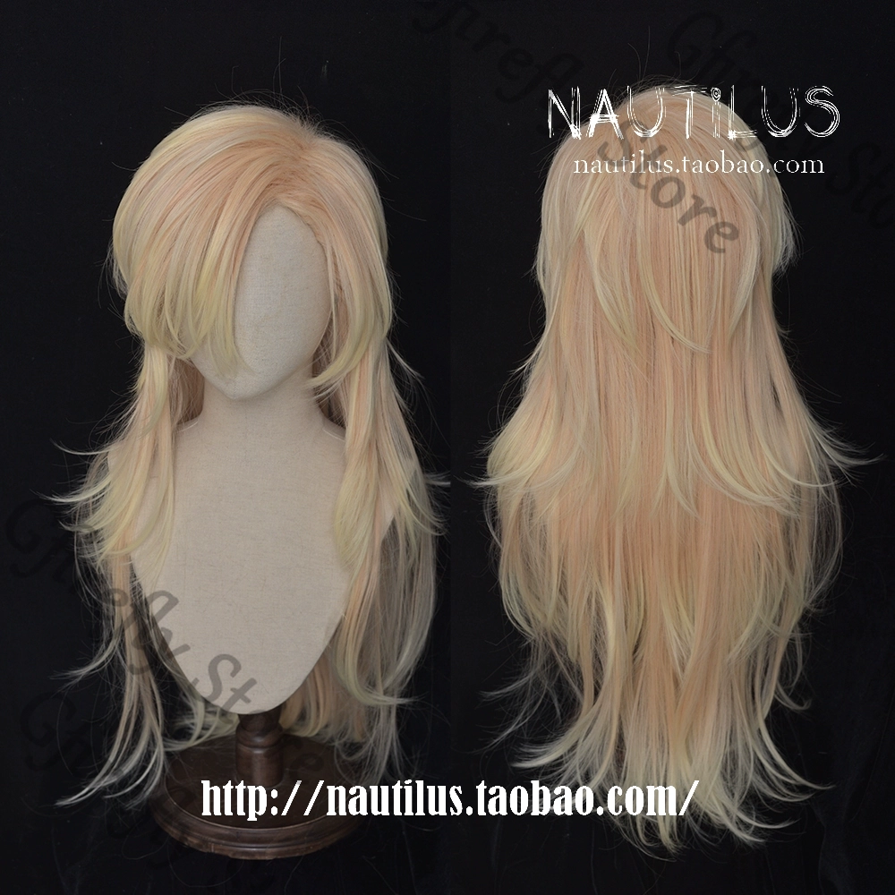 Douma Long Golden Hair Wig Cos - Anime Cosplay Shop 评论和价格
