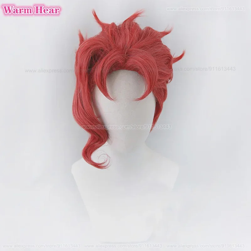 Noriaki Kakyoin Synthetic Unis - Anime Cosplay With Red Hair 评论和价格