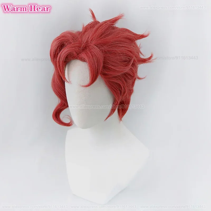 Noriaki Kakyoin Synthetic Unis - Anime Cosplay With Red Hair 评论和价格