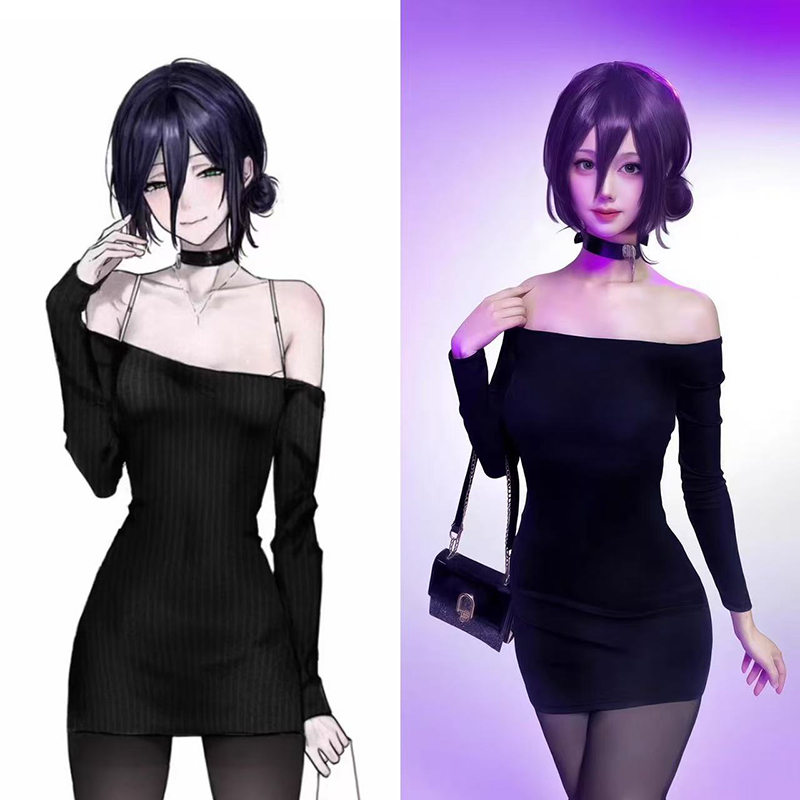 Anime Chainsaw Man Reze Cospla - Anime Cosplay Black Girl 评论和价格