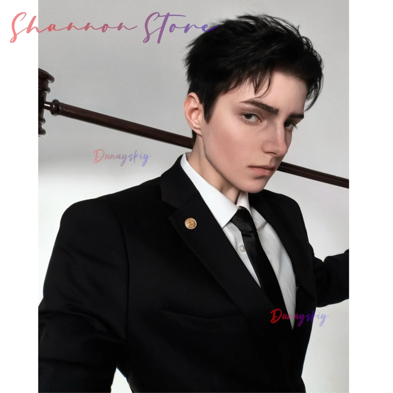 Hiromi Higuruma Handsome Short - Cosplay Anime Black Hair 评论和价格
