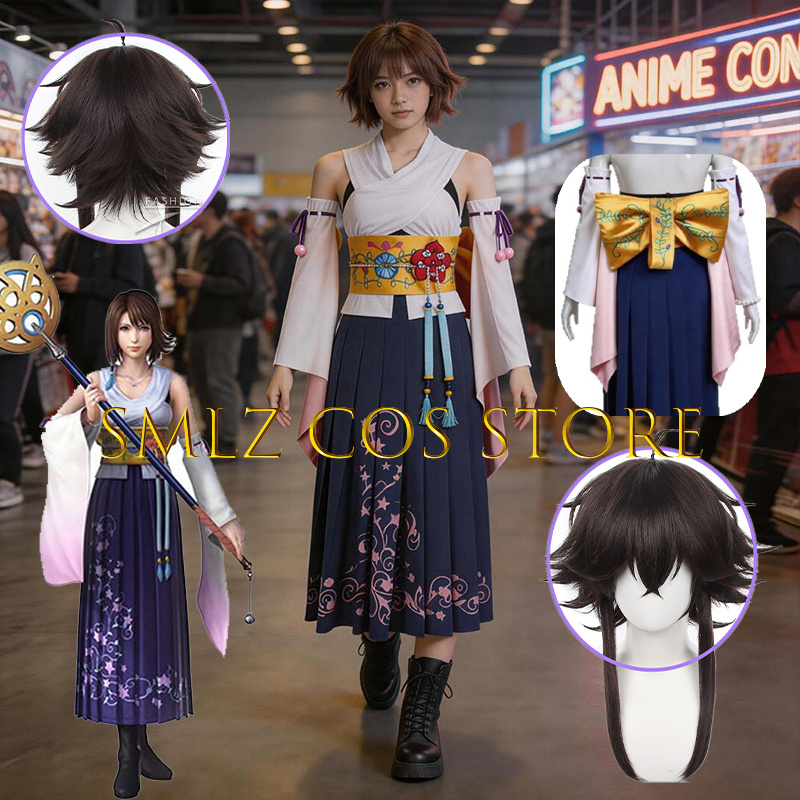 Smlz FFX Yuna Cosplay Anime FF - Anime Cosplay For Halloween 评论和价格
