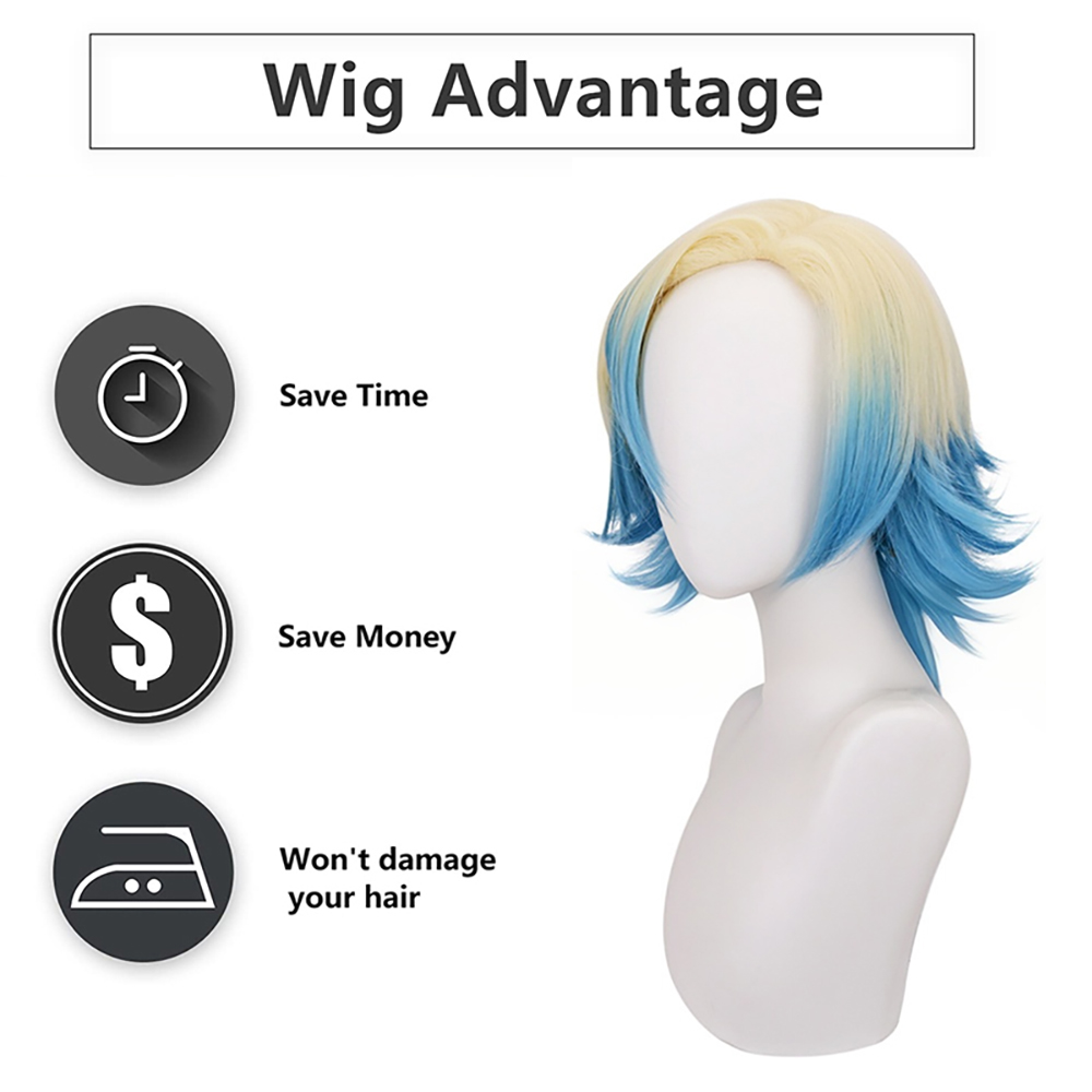 Michael Kaiser Cosplay Wig Blu - Anime Cosplay Shop 评论和价格