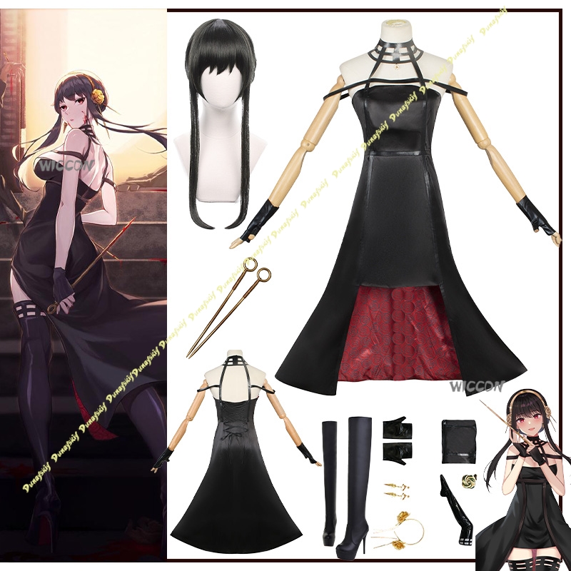 Anime Suit Yor Forger Cosplay  - Anime Cosplay Black Girl 评论和价格