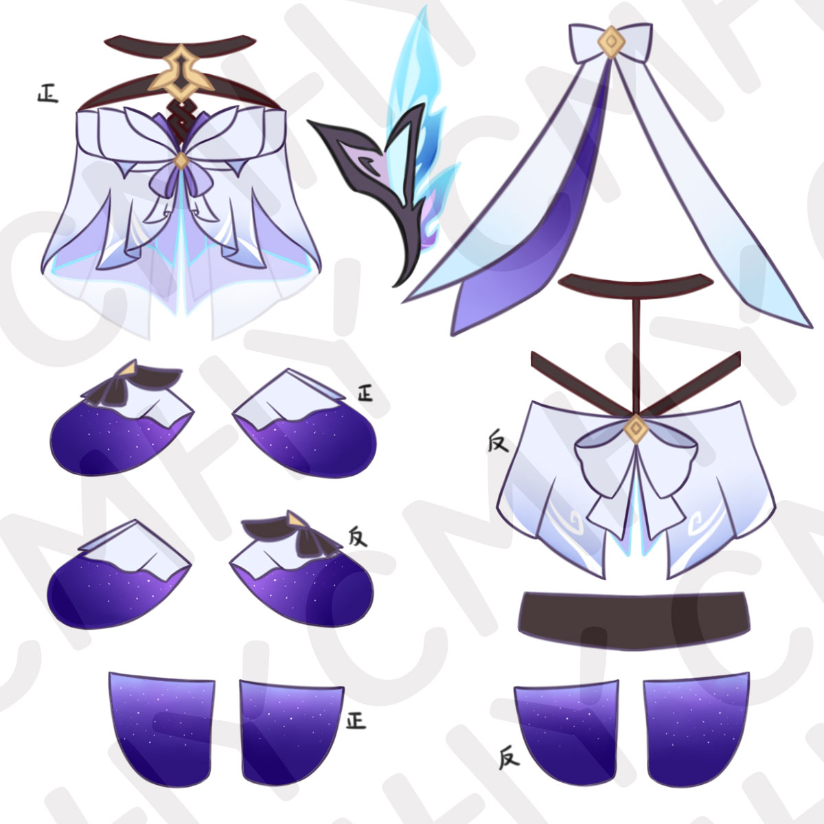 Game Genshin Impact Skirk Cat  - Anime Cosplay For Halloween 评论和价格