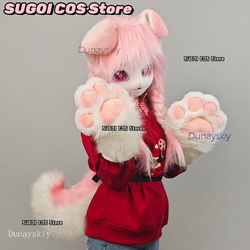 aBcSCS*Fursuit Head Kigurumi C - Anime Cosplay Cat 评论和价格