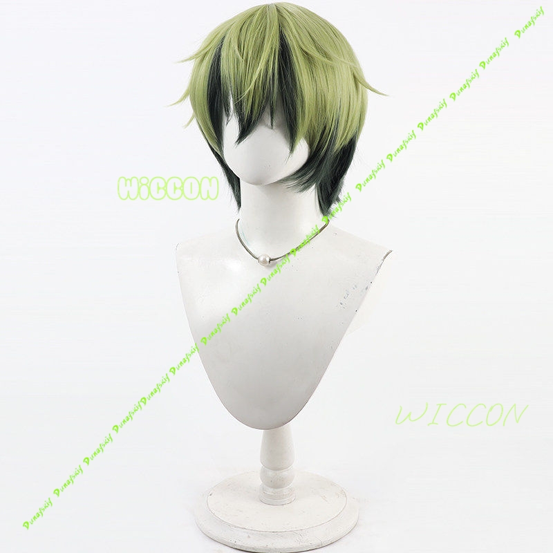 Naoya Zenin Cosplay Wig Green  - Cosplay Anime Black Hair 评论和价格
