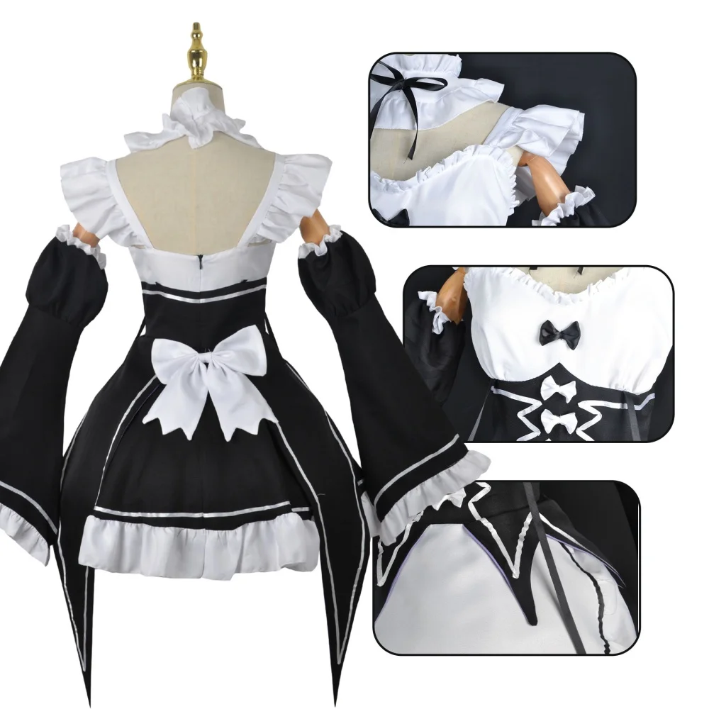 Anime Ram Rem Maid Cosplay Re  - Anime Cosplay Live 评论和价格