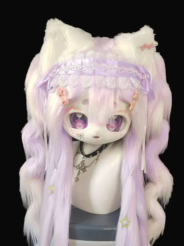 Handmade Kig Fursuit Head, Cut - Anime Cosplay Cat 评论和价格