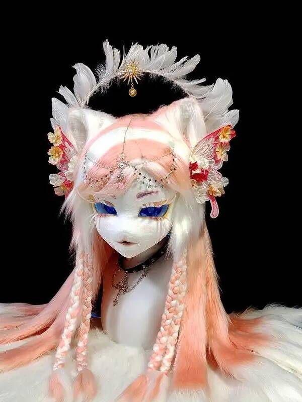 Handmade Kig Fursuit Head, Cut - Anime Cosplay Cat 评论和价格