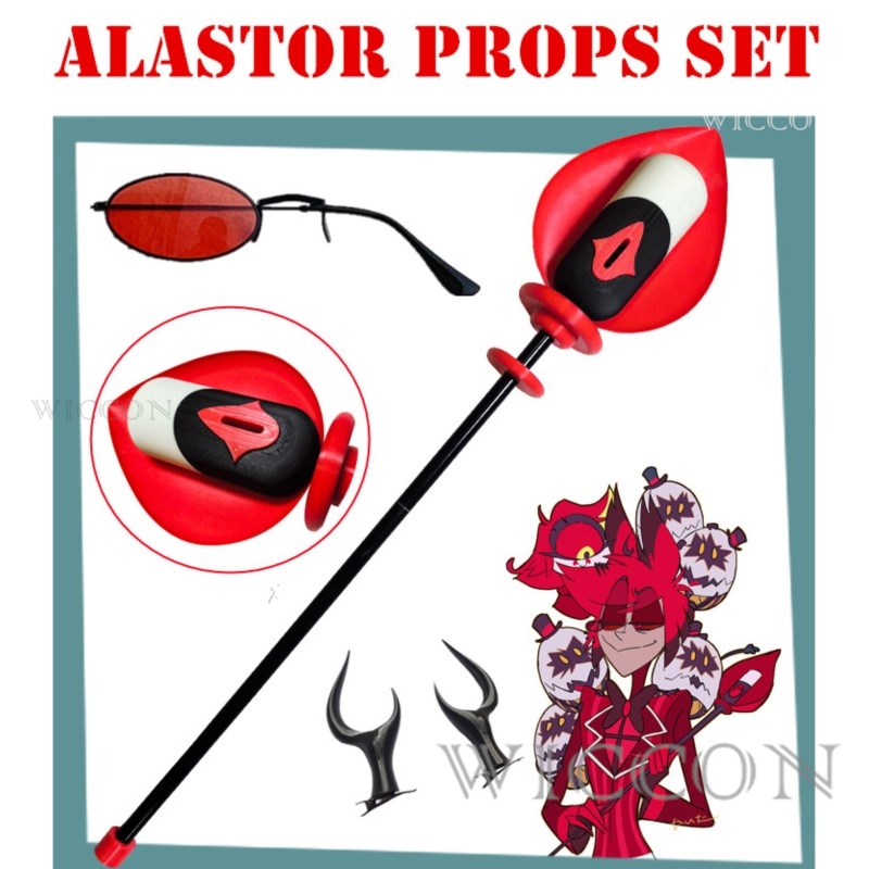 Alastor Cosplay Microphone Can - Anime Cosplay Glasses 评论和价格